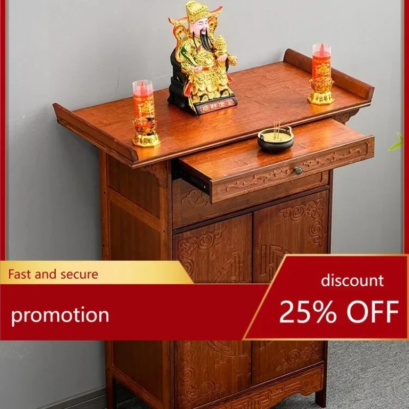 

offering table Buddhist platform household shrine God of Wealth offering table Chinese shrine