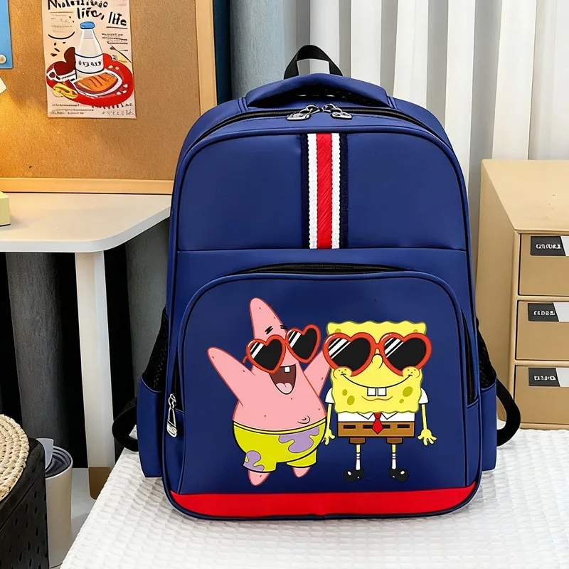 

SpongeBobs SquarePants Backpacks Student School Bag Cute Cartoon Printed Knapsack Kids Supplies Rucksack Girl Boy Backpack Gift
