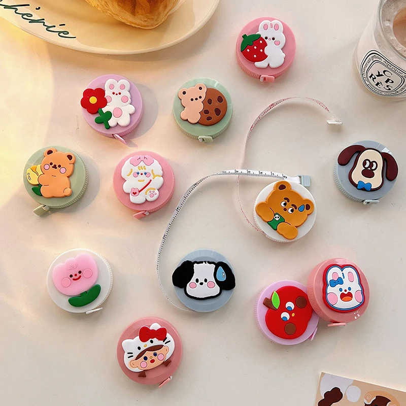 Portable Cute Cartoon Tape Measure Multifunctional Mini Measuring Measure Soft Ruler Study Supplies