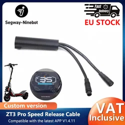 EU-voorraad 35 km/u Max. rij snelheid ontgrendelingskabel voor Ninebot By Segway ZT3 PRO E / ZT3 PRO D elektrische scooter snelheidsremkabel