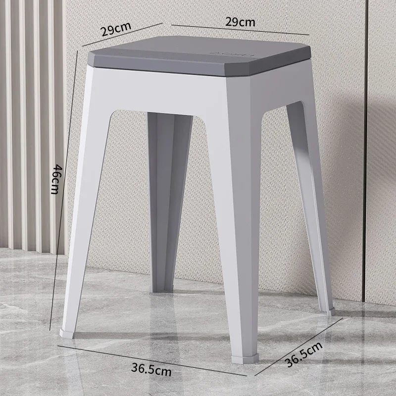 أثاث موفر للمساحة كراسي بلاستيكية قابلة للتكديس كرسي الطعام كرسي البراز تابوريت تصميم البراز Sedie Sala Da Pranzo غرفة المعيشة