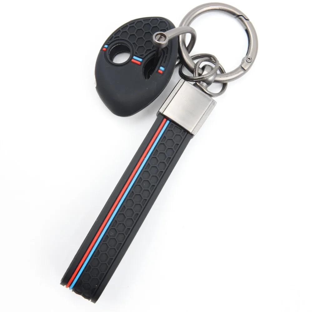 Silicone Remote Key Case For BMW K1200R R1200RT K1300R S1000RR F650GS F800GS F800ST with clasp holder Long Lasting