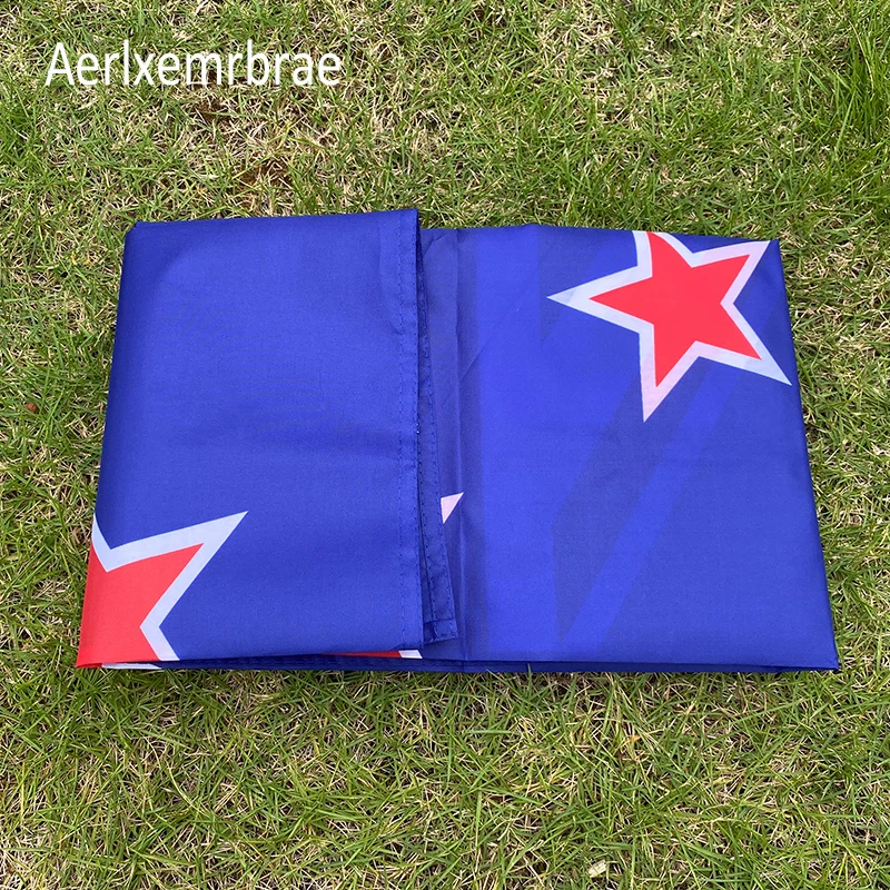 

aerlxemrbrae 90x150cm New Zealand Flag high quality polyester hanging NZ NZL New Zealand Flag home decoration banner