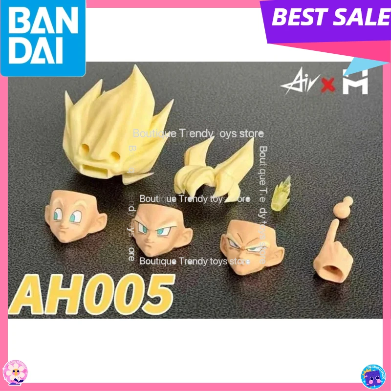 

Коллекционная фигурка Dragon Ball Z SHF Super Saiyan SSJ Son Goku Heads Kit из ПВХ, модель аниме-персонажа, игрушка