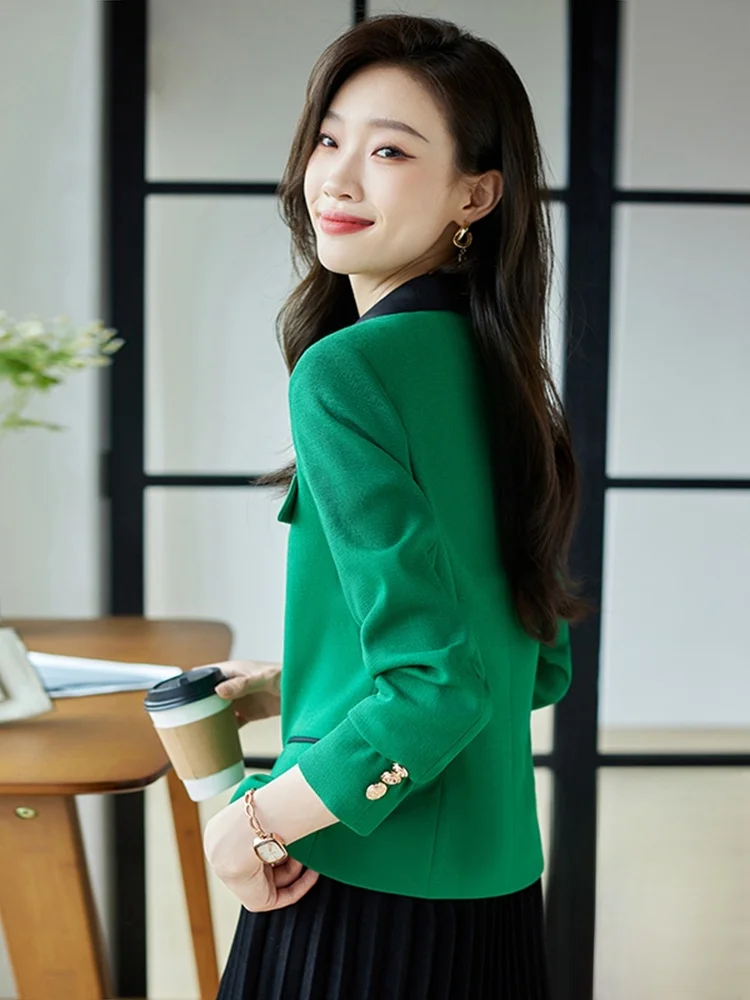 Small Fragrance Style Women's Suit Jacket Autumn Winter Thick Tweed Top New 2026 Short Ladies' Western Suit Commute Style Sli...