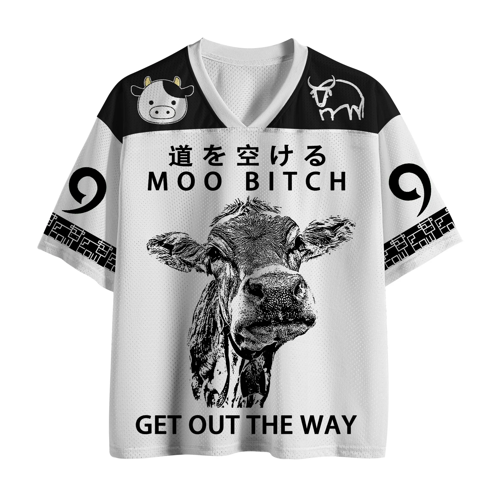 Helpless Donkey Pattern Printed Men's T-shirt New Fashion V-neck 3D Casual Outdoor Sports Adult Children Parent-child T-shirt