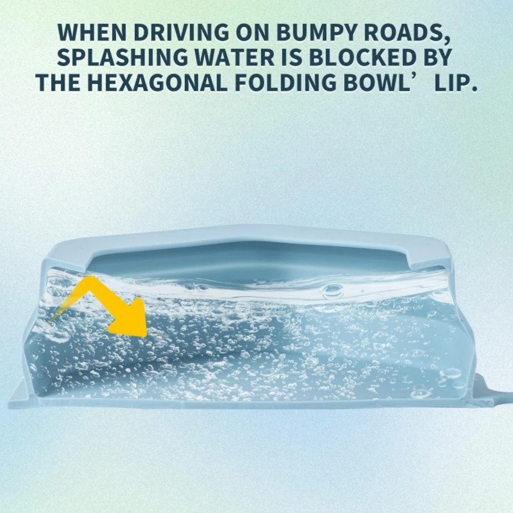 

Складная силиконовая миска для собак и кошек, 700 мл, защита от брызг, для путешествий на природе, портативная, 1 шт.