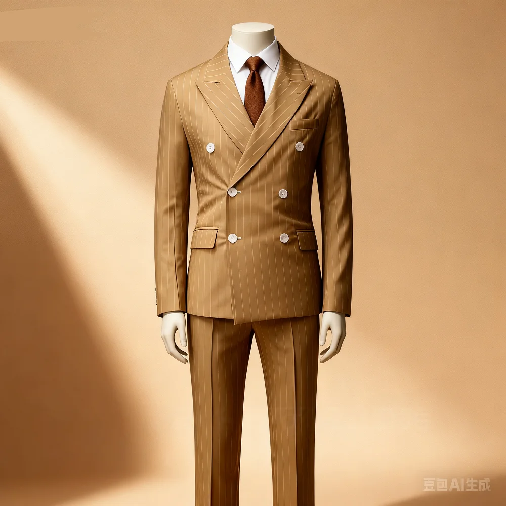 

Men's Formal Blue Striped Tuxedo Blazer Wedding Suit Jacket Slim Fit Business Smoking Fashion Casual Outerwear for Groom