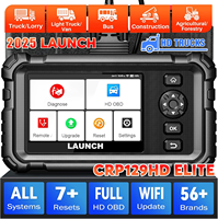 2025 LAUNCH CRP129 HD Truck Bus Diesel Scanner ,Full System Diesel Scan Tool with 7 Reset DPF Regen Tool for truck