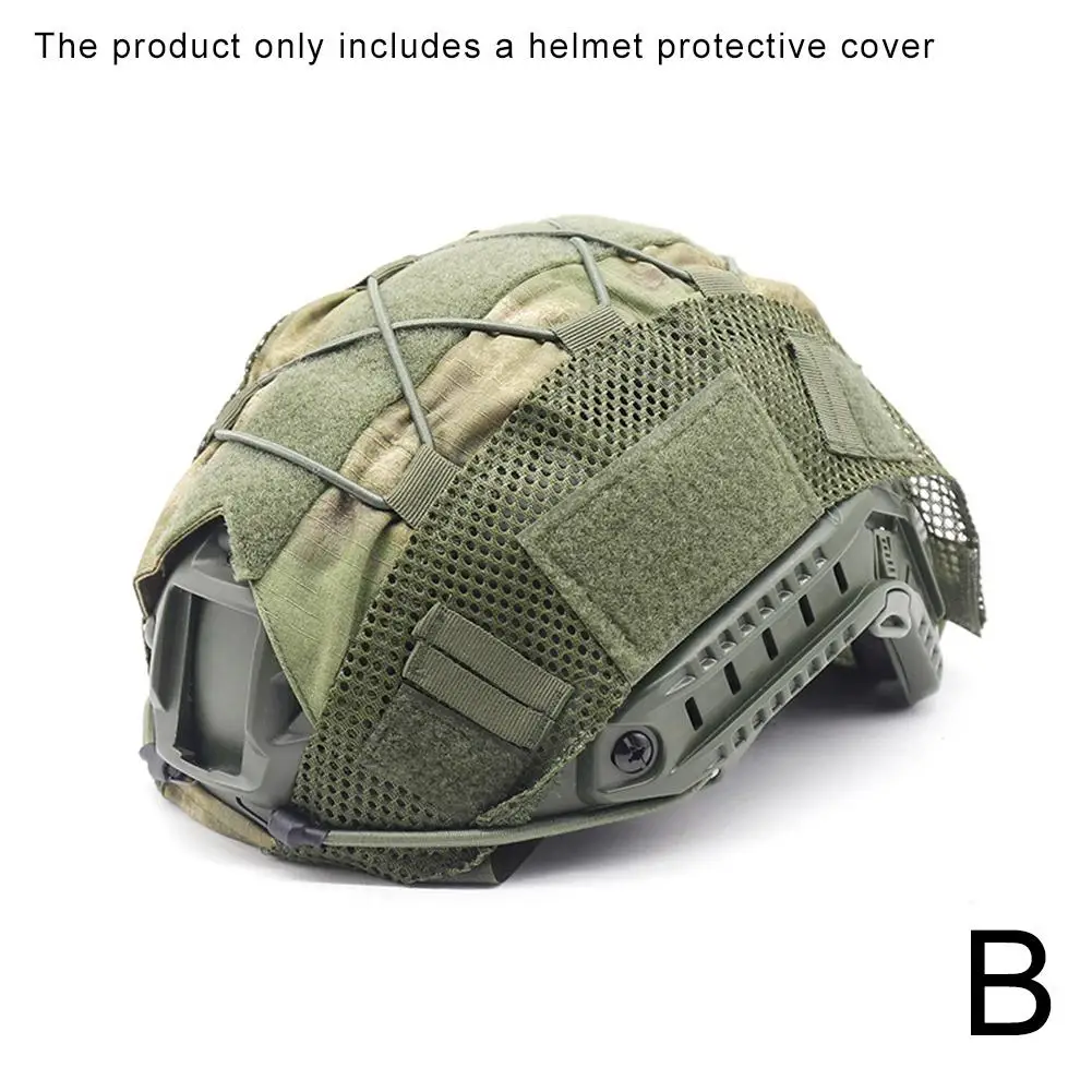 Outdoor Tactical Helmet Cloth Helmet Cover Elastic PJ Camouflage Cloth BJ Cover Helmet Helmet Cover Tactical MH Helmet Hel Y0B4