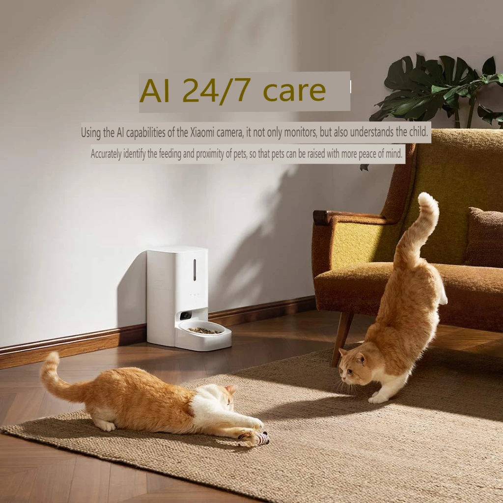 Mijia Smart Pet Dog Feeder 2 With 5 million pixels Camera Video Voice Recorder Remote Control Auto Feeder Work with mi home app