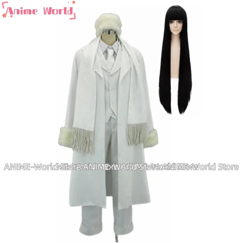 《Custom size》B-girly Card Cosplay Costume Full Set Top+pant+coat+vest+hat+scarf Custom size Any Size Wig