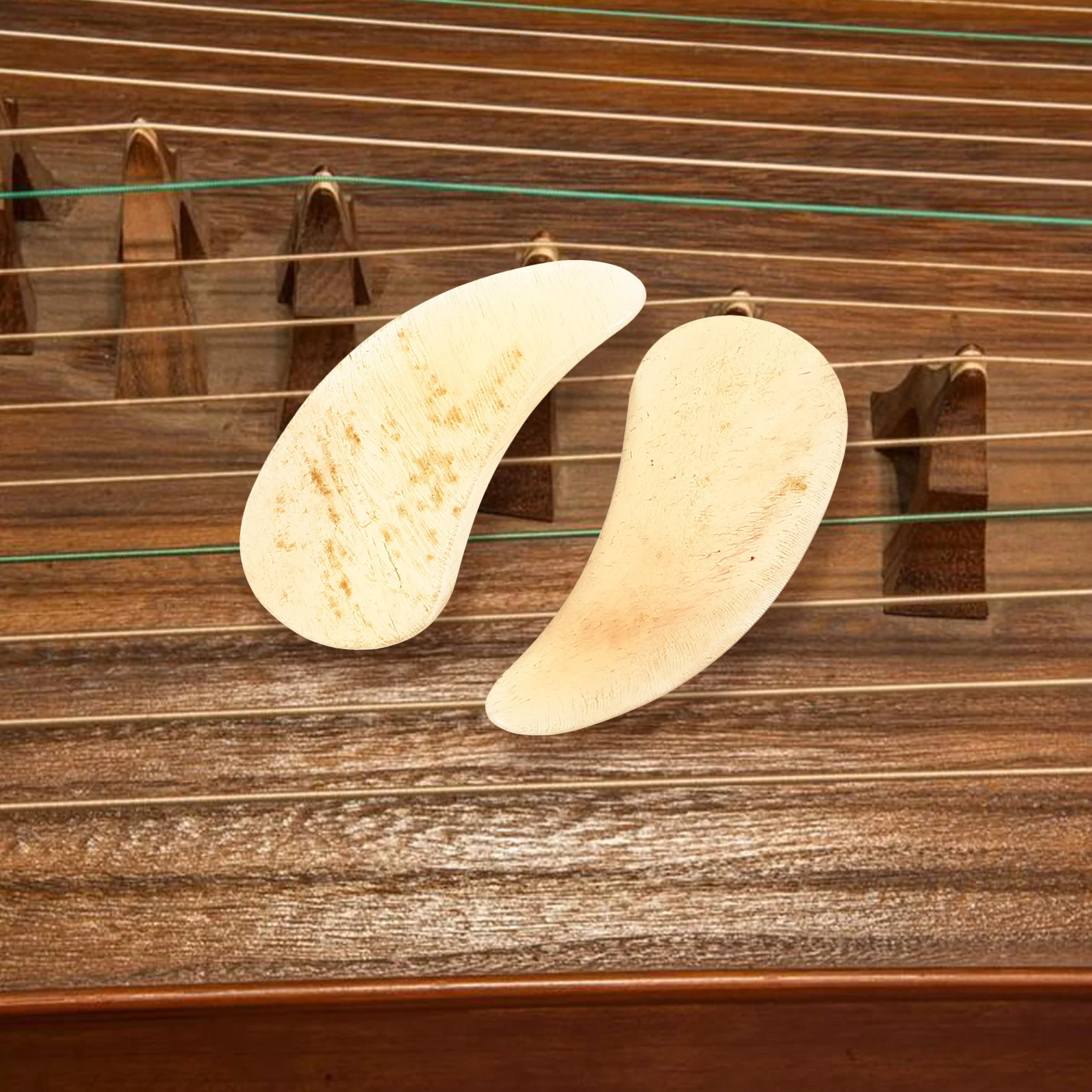 

8pcs Guzheng Fake Nails Light Yellow Premium Finger Picks For String Instrument Playing Durable Protective Guzheng Practice