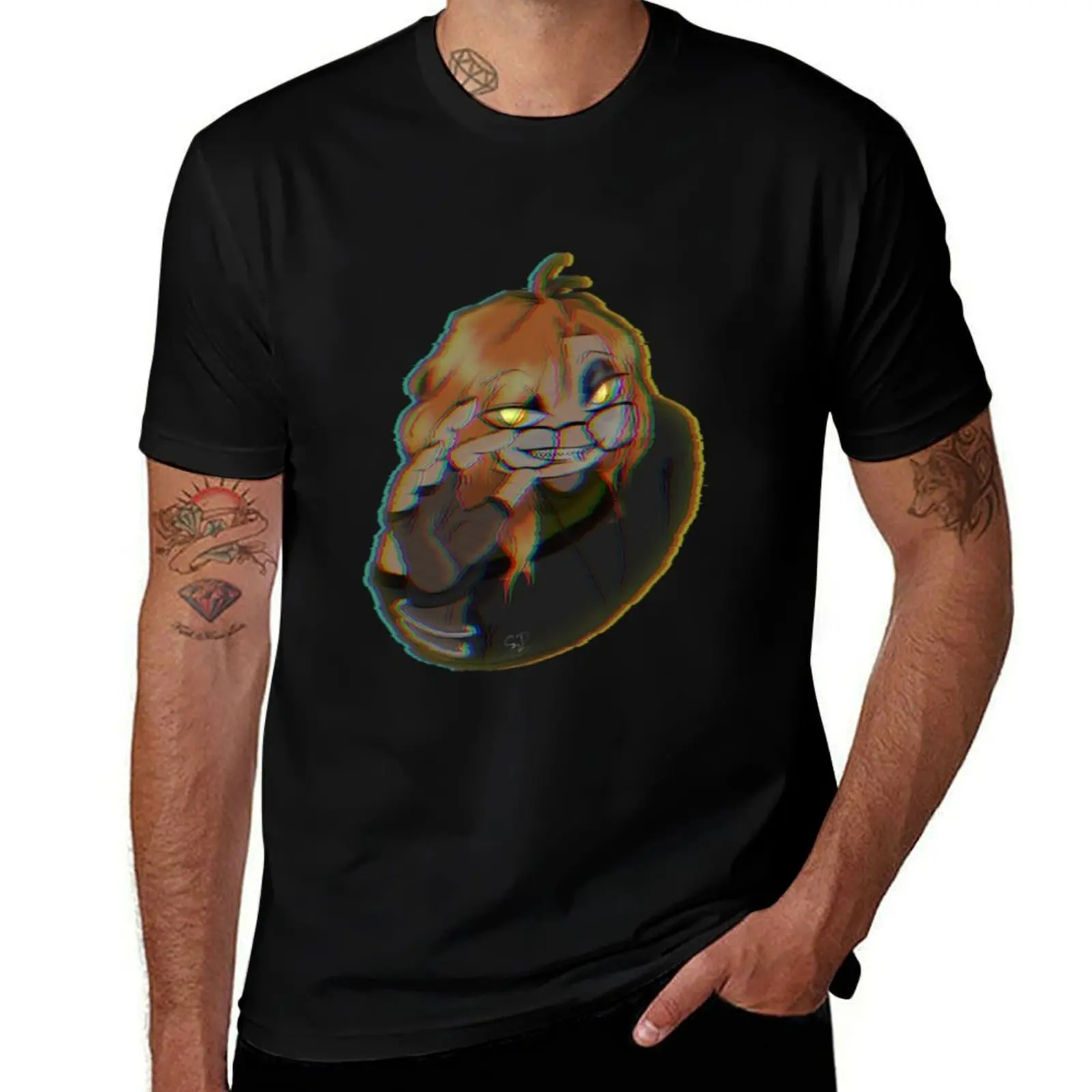 JASPER : Glitchy Tshirt (emo boi) T-Shirt Basic Daily Outfit Short Sleeve Tee T-Shirt