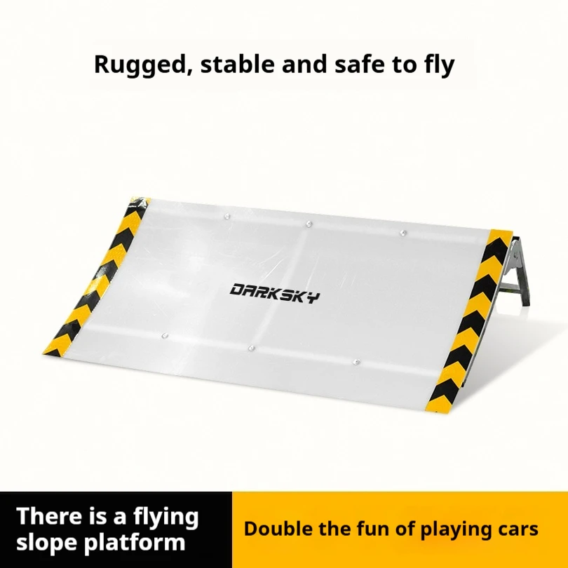 Darksky Rc Remote Control Model Car Metal Folding Jumping Platform Short Card Off-Road Vehicle Flying Slope Platform Tool