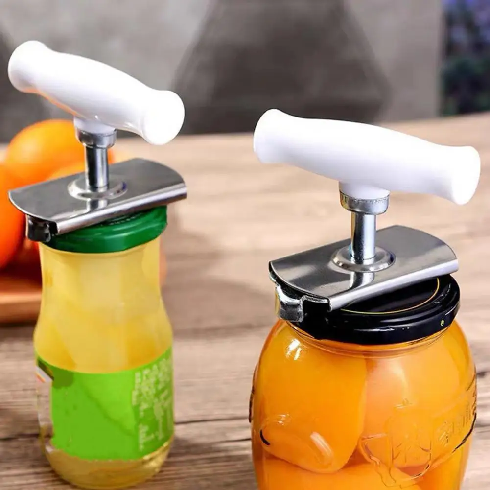 Jar Opener for Seniors Easy Twist Jar Opener Arthritis Jar Opener Stainless Steel Lid Remover Ergonomic Adjustable for Seniors