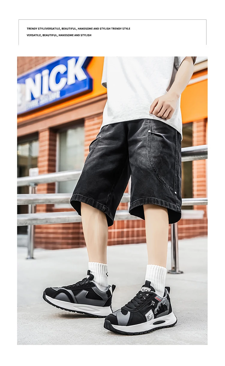 Herren-Freizeitsneaker, leicht, atmungsaktiv, strapazierfähig, modisch, vielseitig einsetzbar für Outdoor-Sport, Campus und Stadt. – Detail 26