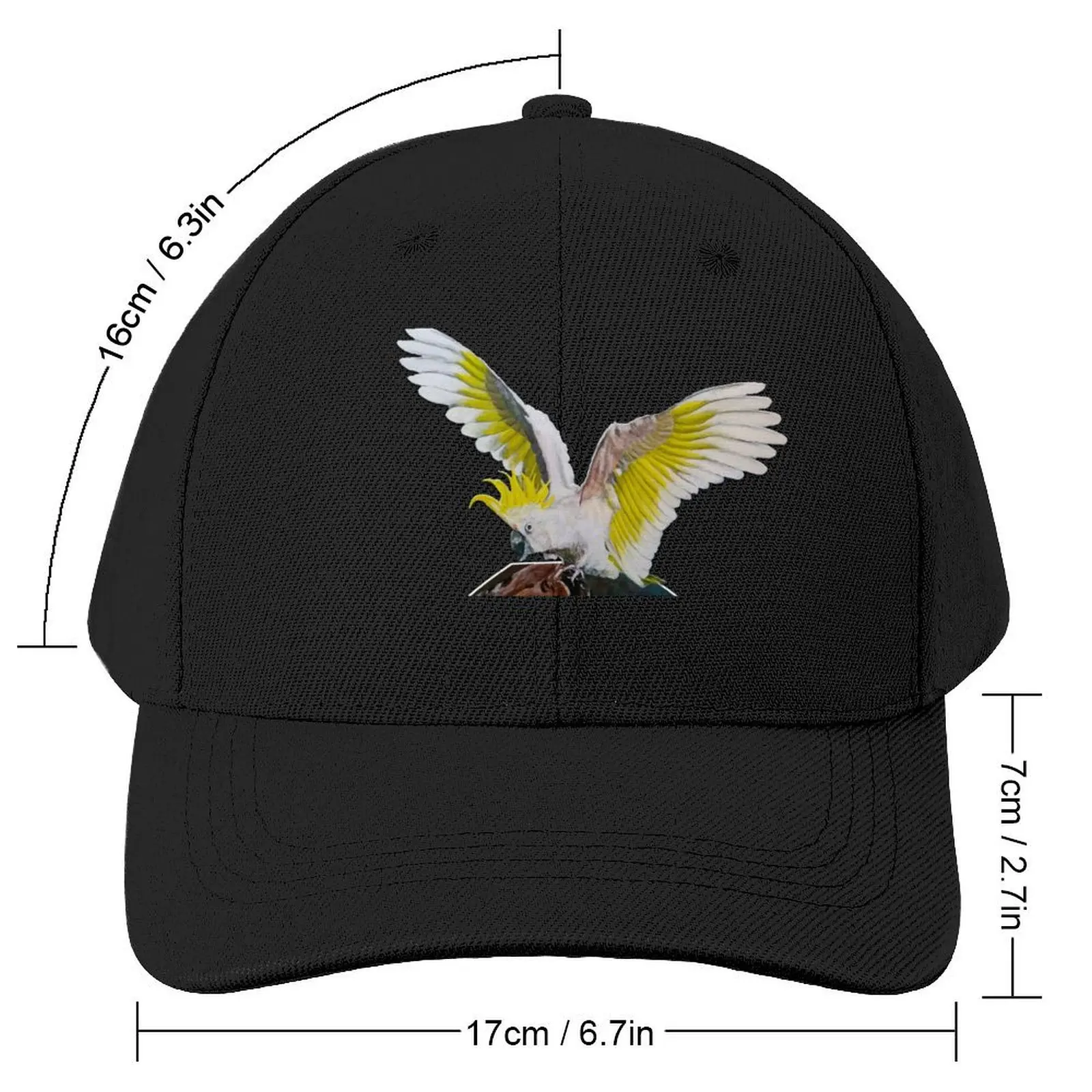 COCKATOO OUT OF BOUNDS Baseball Cap Golf Cap Hood Men Caps Women's