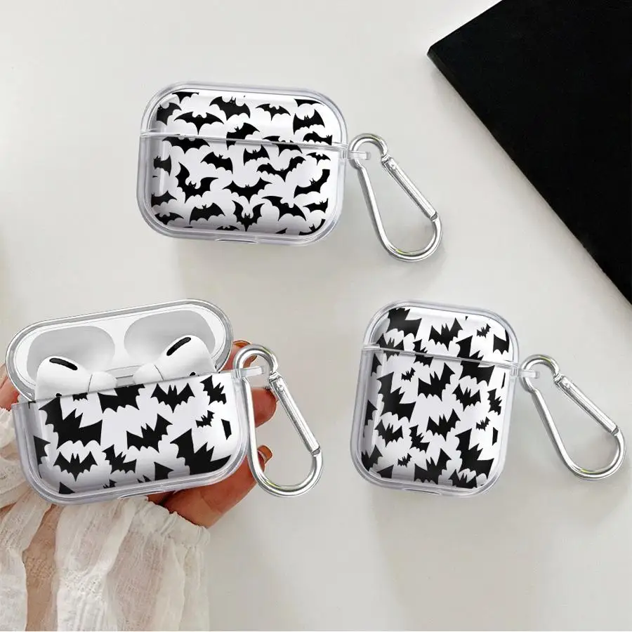 

Skeleton Skull Clear Earphone Cases Cover Case For Airpods 4 3 Pro2 1 2 Pro Pro3
