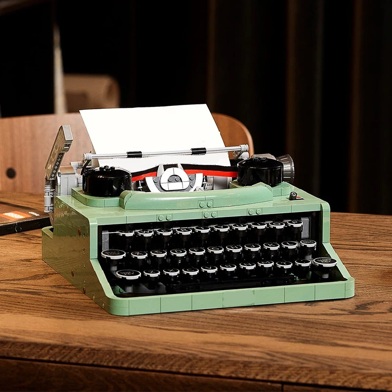2079 PCS Macchina da scrivere Building Blocks Idee creative classiche Macchina Retro Micro Building Blocks Giocattolo per adulti Regali di festa per bambini