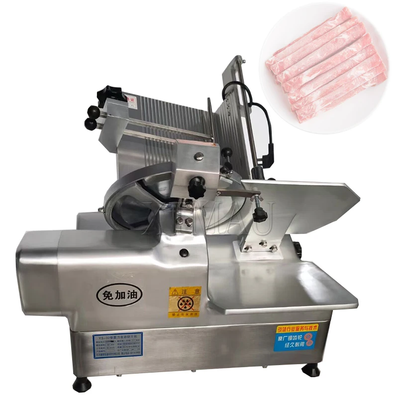 

Stainless Steel Full Automatic Beef Mutton Bacon Slicer/Frozen Lamb Meat Rolll Cutting Slicing Machine