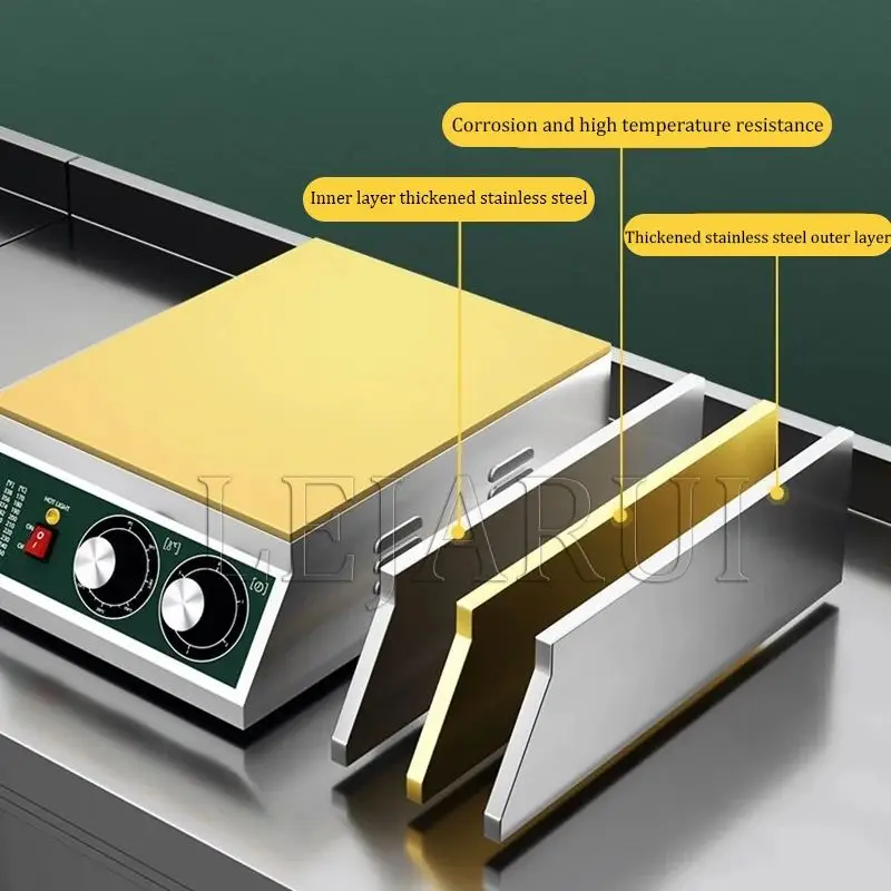 صانع سوفلي آلة سوفلي 2600 واط لوحات مزدوجة رقيق اليابانية سوفلي الفطائر صانع فلوفي فطيرة Schwa آلة
