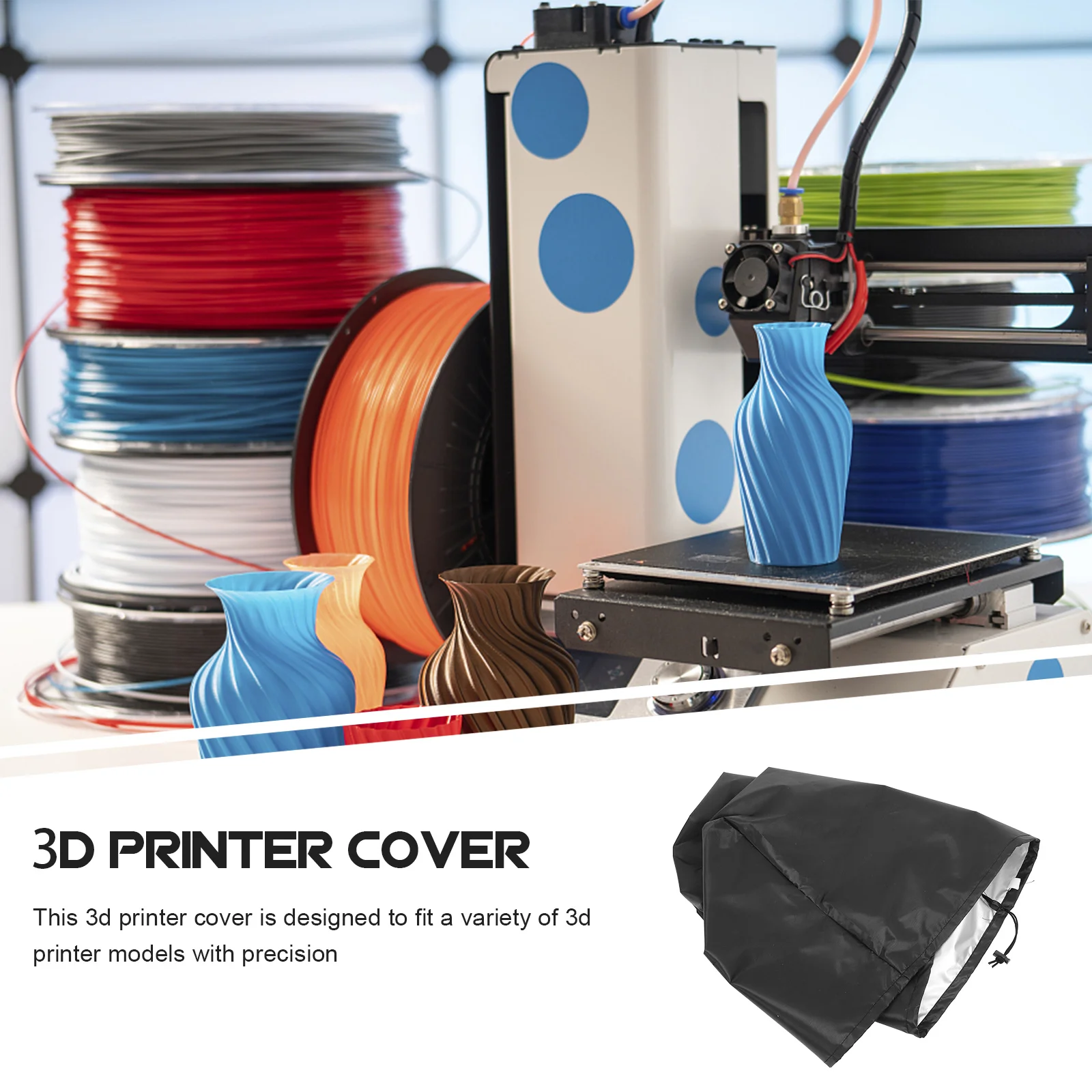 

3D Printer Protective Enclosure Dust Cover Storage Sleeve Waterproof Breathable Oxford Cloth Resin Cover Anti Debris Long