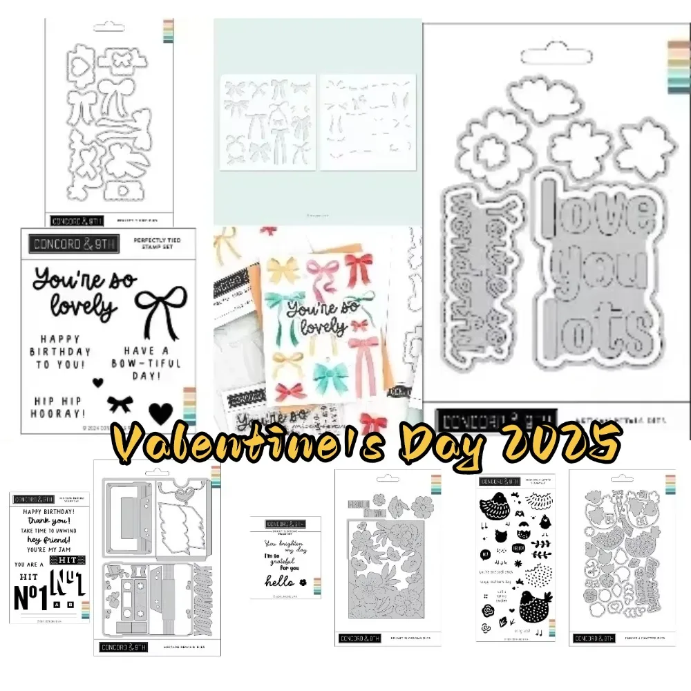 

Valentine's Day Cutting Dies Stamps Stencil Craft Embossing Make Paper Greeting Card Making Template DIY for 2025 December New