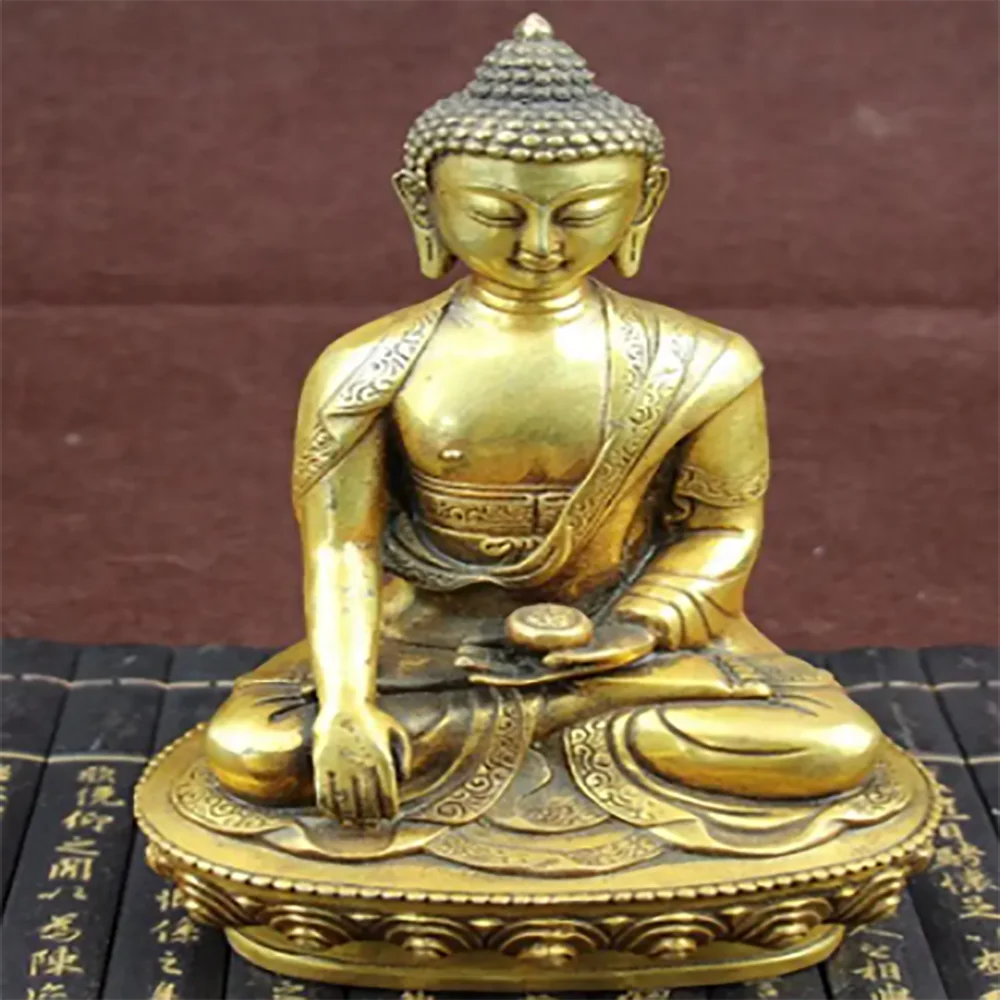 

Copper Statue Pure copper Buddha ornaments antique crafts business gifts new curios Amitabha