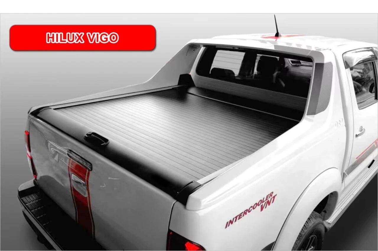 Manual Foldable Waterproof Tonneau Coverstruck Tonneau Covers Pick Up Bed Cover Roll for Tundra HILUX VIGO