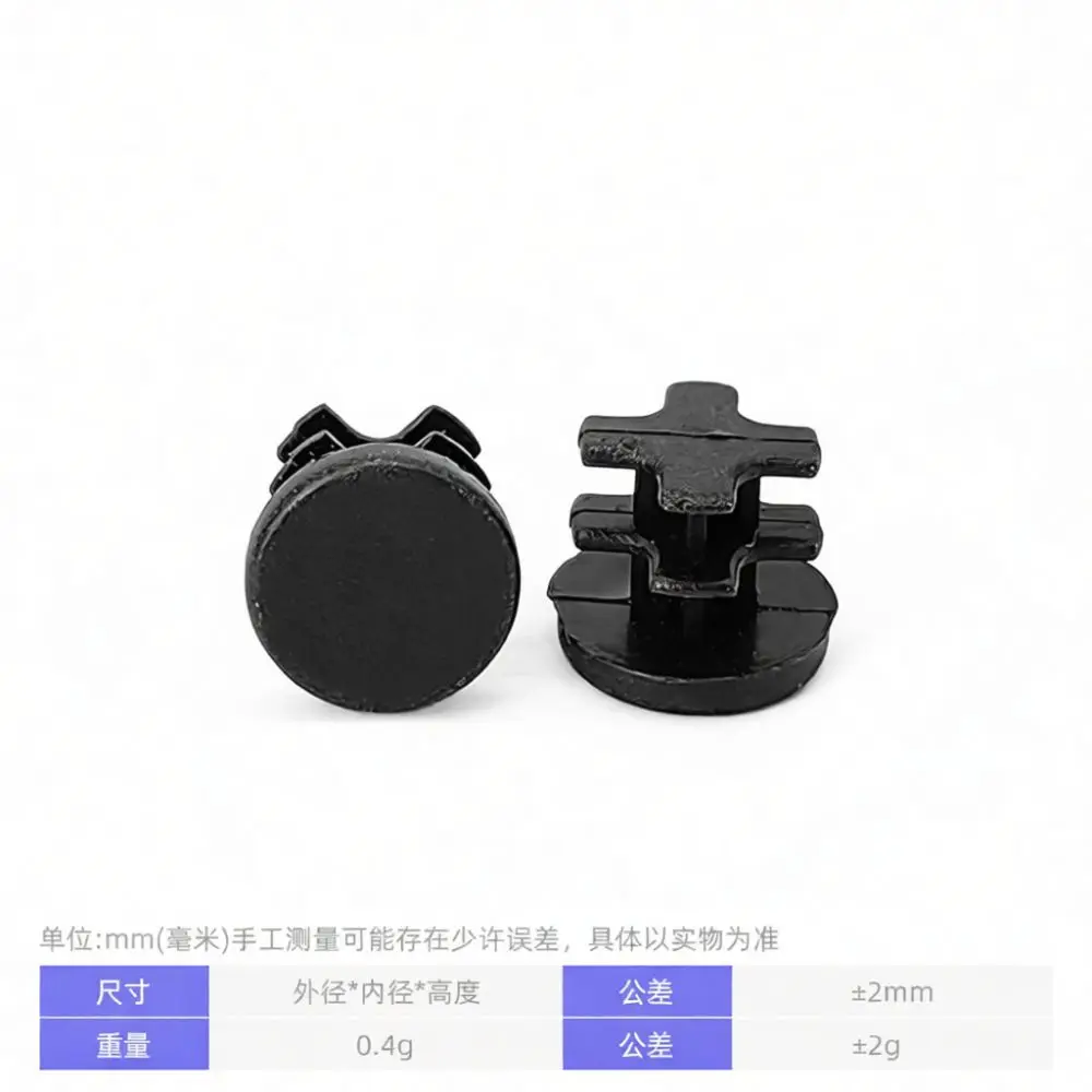 Plastic End Caps Round Tube Plug For Steel Pipe Finishing Hardware Protective Cover Black Furniture Leg Insert Stopper