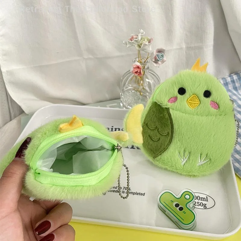 

Kawaii Birdie Plush Coin Purse Cute Cartoon Money Change Pouch Zipper Coin Bag Earphone Storage Bag Keychain Kid Gifts