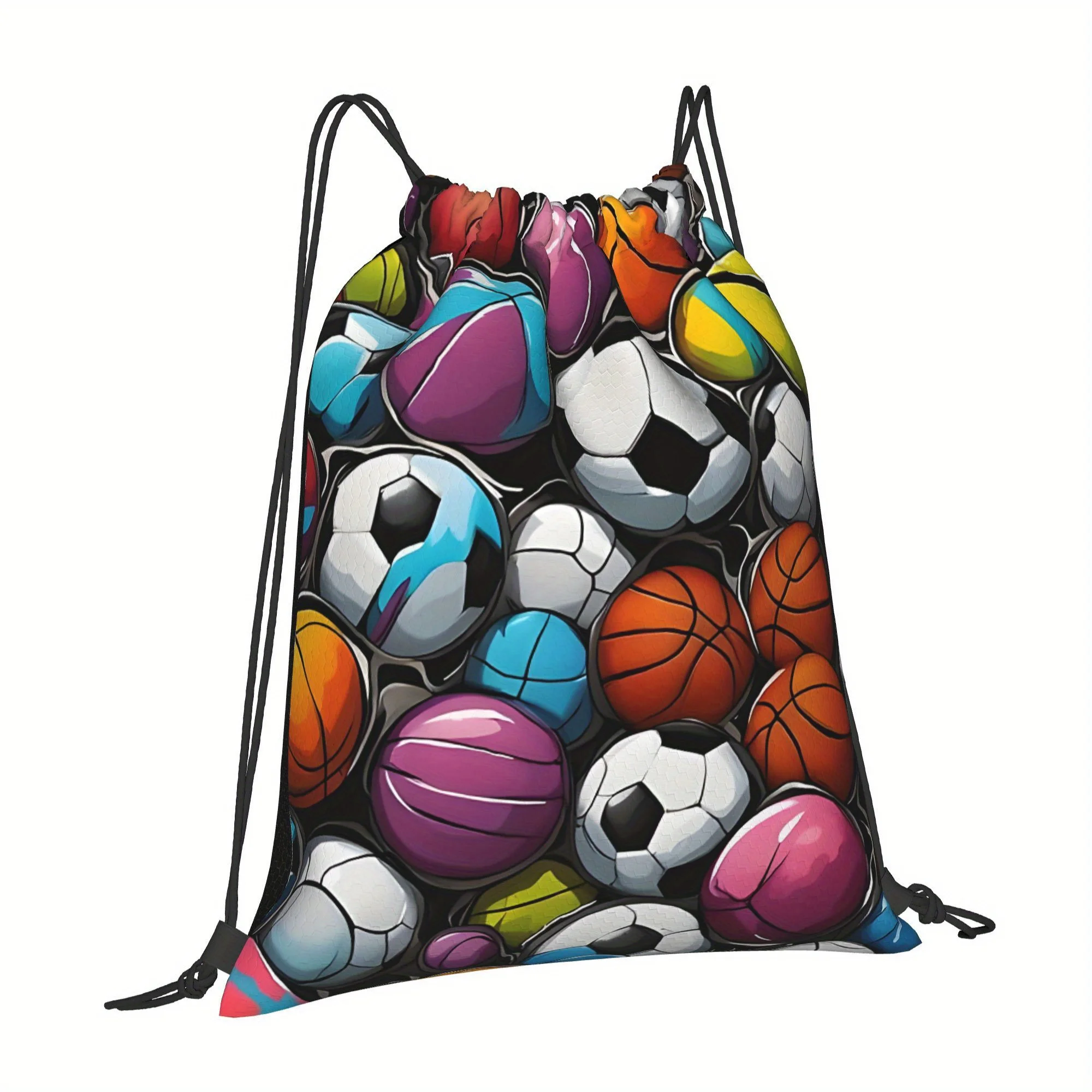 Casual Sports Drawstring Bag, Easy Drawstring Closure, Daily Practical Storage Bag