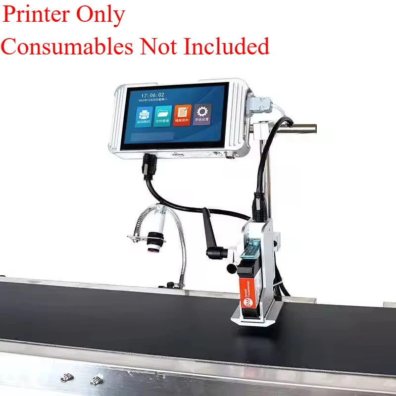 Semi-Automatic Online Inkjet Printer 600DPI for Date Batch and Label Printing