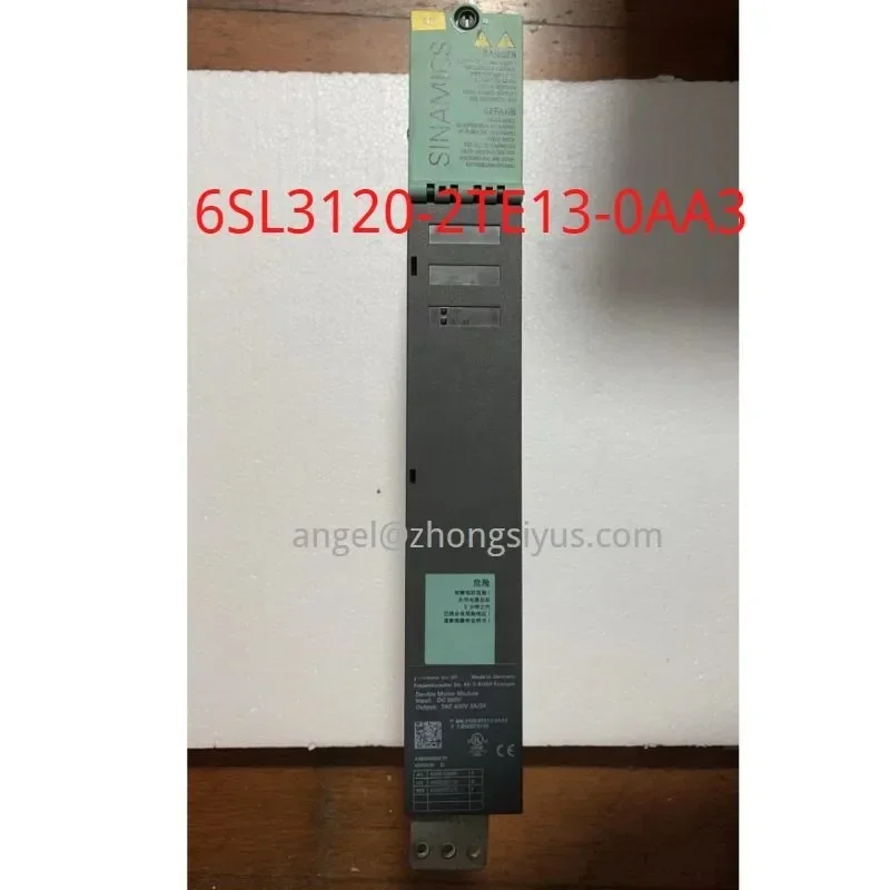 

6SL3120-2TE13-0AA3 SINAMICS S120 Double Motor Module 3 A/3 A in good condition Functional normal 6SL3120 2TE13 0AA3