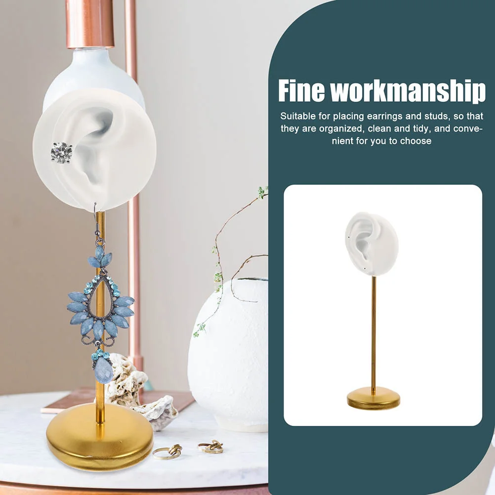 

2Pcs Earring Display Stands Jewelry Rack Organizer Ear Stud Holder Material Simple Design Storage Solution