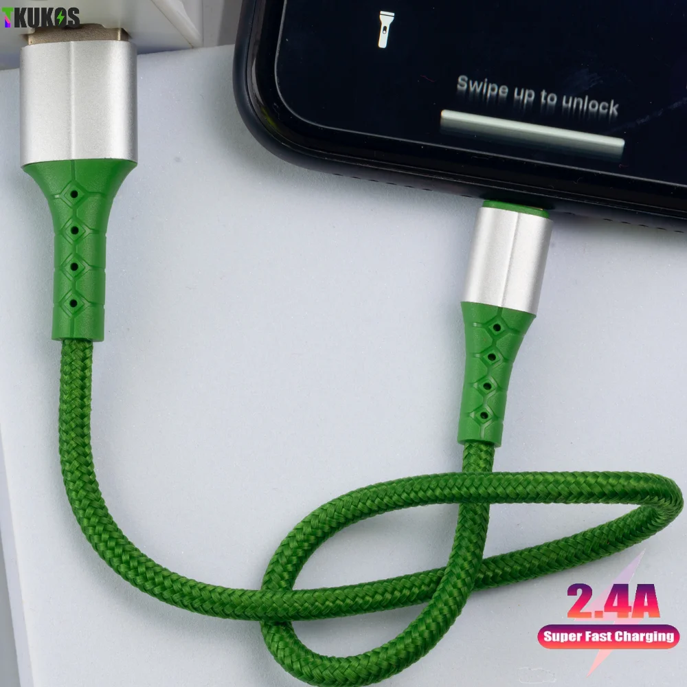 30cm Braid Data Sync Cable For iPhone 14 13 12 11 XS Max XR 5S SE 6 6S 7 8 Plus for iPad Air Mini2 Charger Line Fast Charge