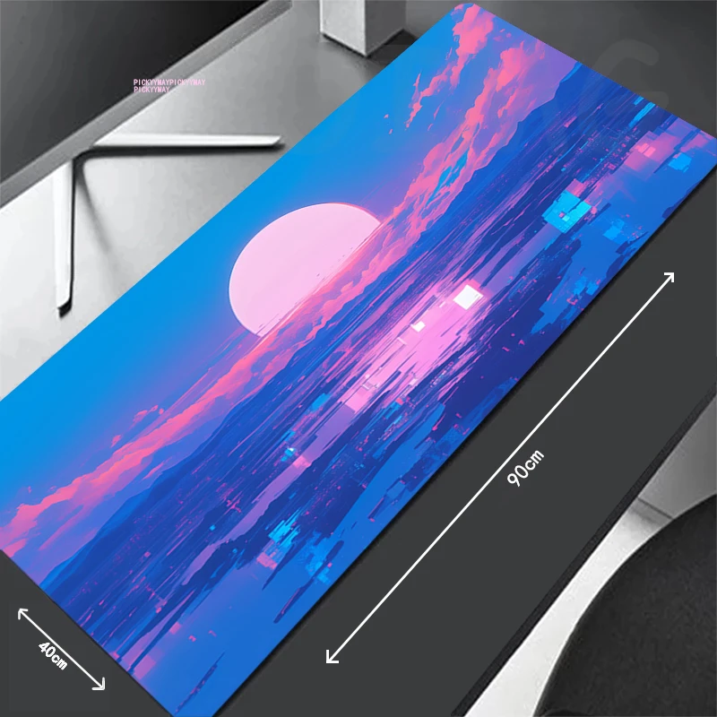 

Landscape Gamer Mousepad Waterproof Mouse Pad Large Mouse Mat Natural Rubber Desk Rug PC Desk Mats Design Mousepads 100x50cm