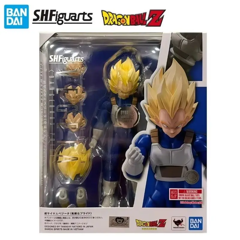 

In Stock 100% Original Bandai S.H.Figuarts Dragon Ball Z Super Saiyan Vegeta Dangerous Pride Movable Action Figure Original Box