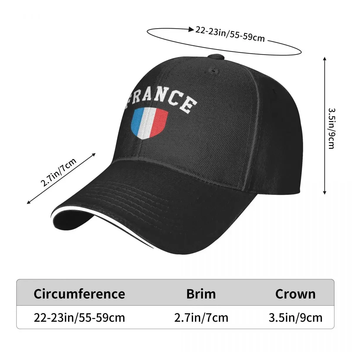 France Supporters Flag Coat Of Arms Adjustable Baseball Caps Women\'s Coquette Outdoor Male Snapback Cap Cool Sun Hat