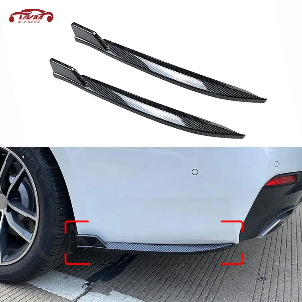 

Rear Bumper Splitters Side Spoiler Flaps Apron For BMW 5 Series G30 525i 530i 540i M Tech Sport 2017+ ABS Car Stying Accessories