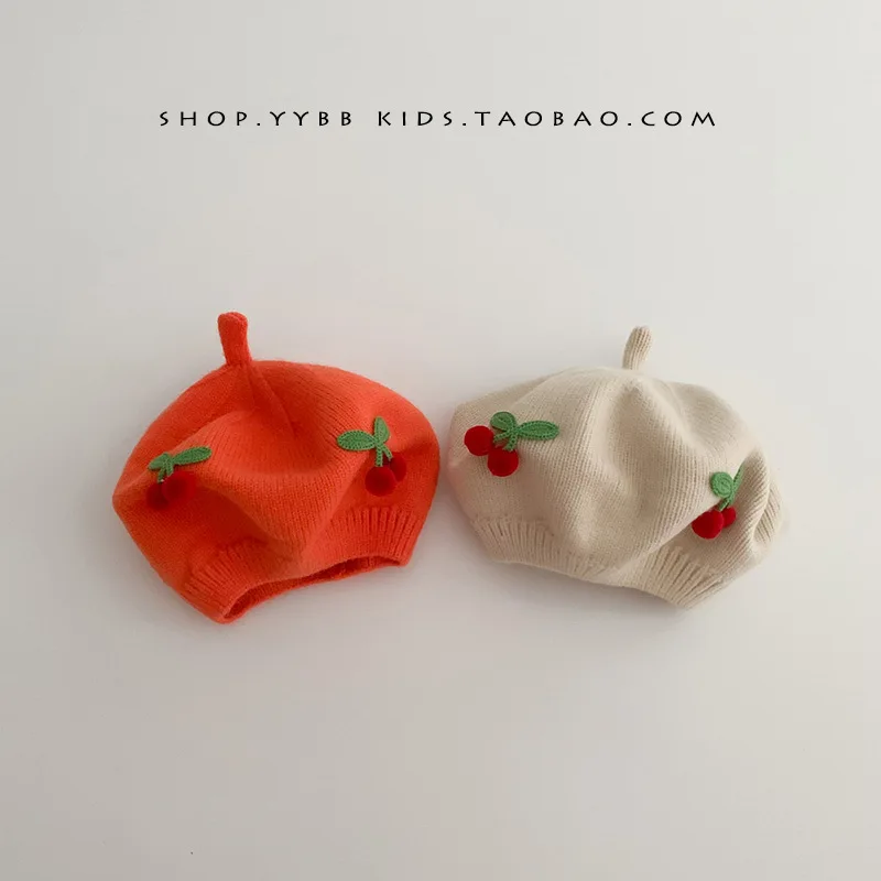 

Baby Hat Autumn Winter Contrast Boy Girl Knitted Pumpkin Hat Baby Beanie Kids Hat