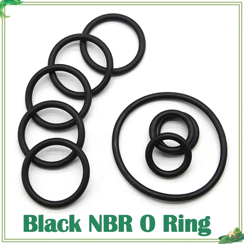

9mm ~ 150mm Round O Type Corrosion Oil Resist Sealing Washer 10/50Pcs Black NBR O Ring Thickness CS 3mm Nitrile Rubber Gasket OD