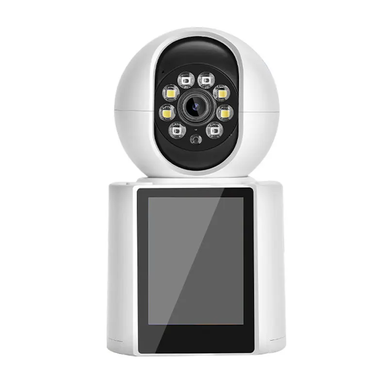 

3MP Wireless Security Protection WIFI Video Call Camera Baby Monitor SOS 2.8 Inch Screen Button Call PTZ Auto Tracking IP Camera