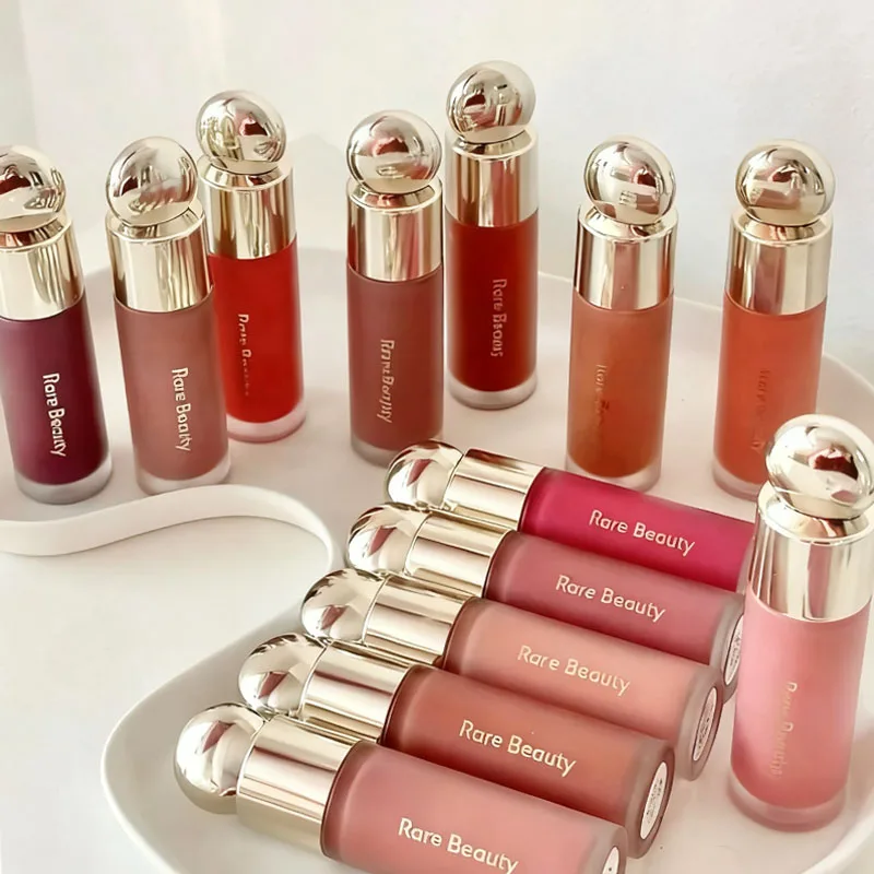 Rubor en Polvo Líquido Rare Beauty, 13 Colores, Sensación Suave, Aspecto Natural, Rubor en Crema para Realzar la Tez, Textura Fina, Cosméticos de la Marca Selena