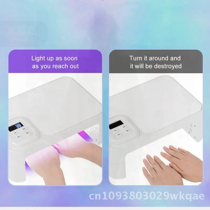 Lámpara de uñas Led UV recargable, herramienta portátil para decoración de uñas con almohada de cuero para mano, esmalte de Gel de curado rápido, Salo de manicura para el hogar