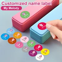 Pegatinas Personalizadas con Nombre de My Melody, Pegatinas Duraderas e Impermeables para Botellas de Agua, Tazas, Computadoras Portátiles, Teléfonos, Guitarras, Autos, Bicicletas, Regalo para Niños/Adolescentes