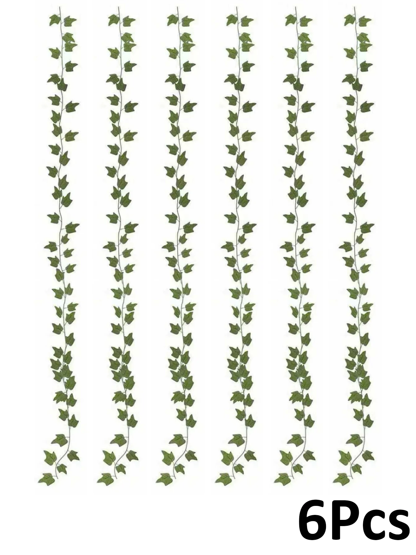 1/6/12 Stück künstliche Efeublätter, künstliche Girlande, grüne hängende Pflanze, Ranken, für Hochzeiten, Partys, zur Wanddekoration, für Partyräume, zur ästhetischen Dekoration – Hochzeits-, Halloween-, Weihnachts- und Thanksgiving-Dekoration, Herbstdekoration. – Detail 8