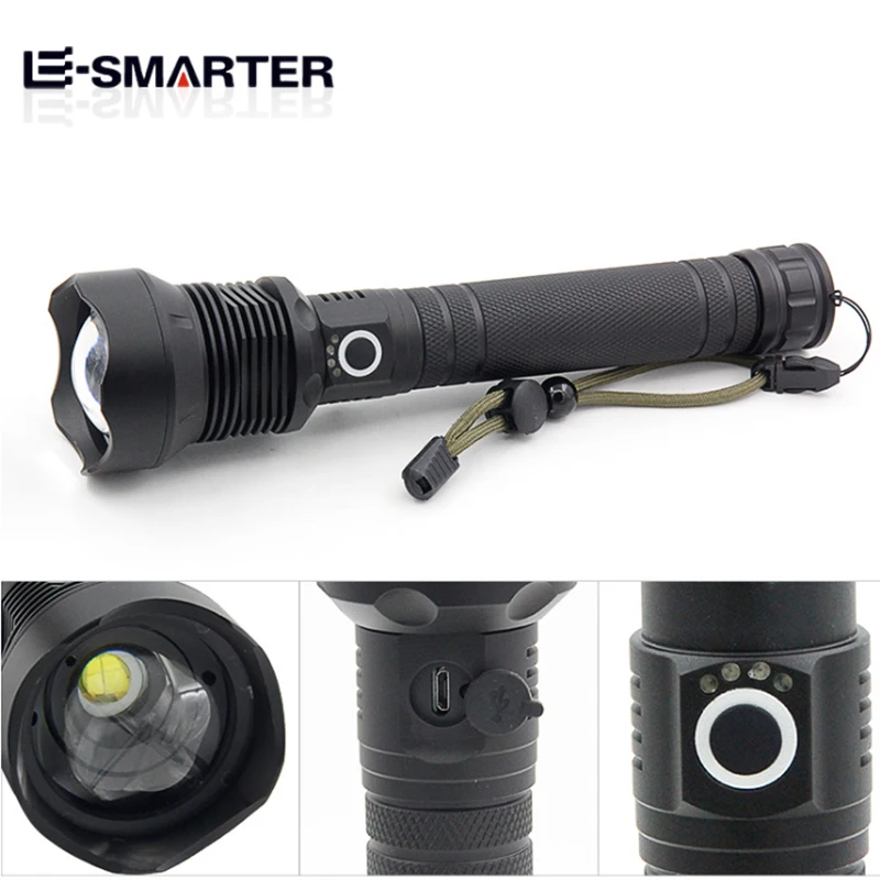 ESMARTER P70 Wick LED Flashlight USB Rechargeable Multi-Purpose Outdoor Lighting Tools