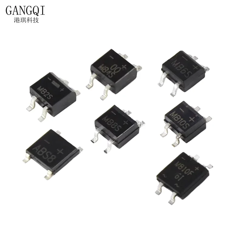 50PCS MB6S MB8S MB10S MB6F MB8F MB10F SOP-4 Diode Bridge Rectifier SMD SOP4 New
